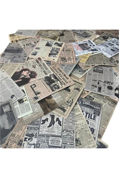 MC Micostore Accesorii creatie - stickere autoadezive - tema Ziar, 5x6cm, har...