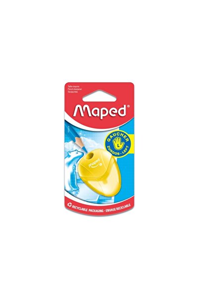 Maped Ascuțitoare de creioane I-gloo simplă pentru stângaci cu rezervor galbe...