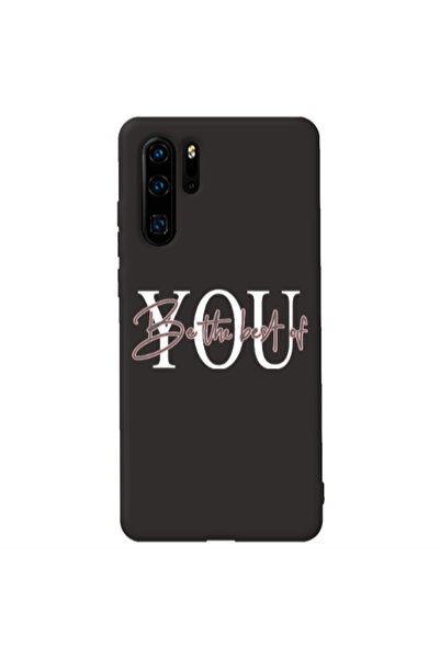 Other Huawei P30 Pro Be the best of Black Colored Silicone TPU Θήκη
