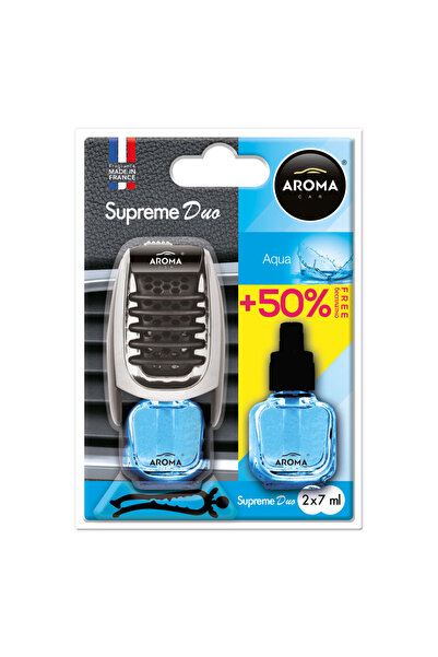 RapidAuto Odorizant auto Aroma Car AROMA SUPREME DUO AQUA, pentru grila de ve...
