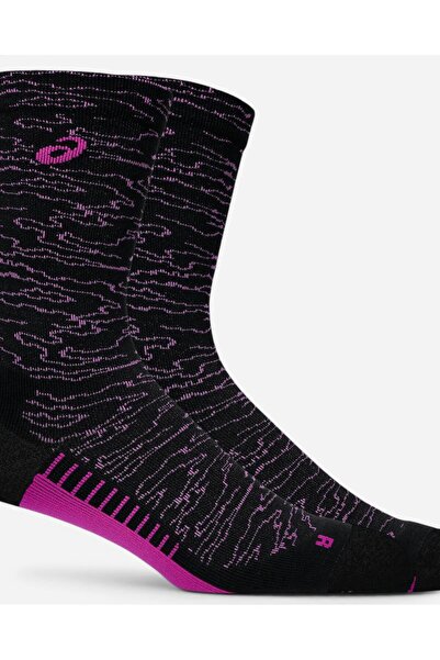 Asics RUN SOCK CREW Dark Aubergine/Black Koşu Çorabı 3013A981-501