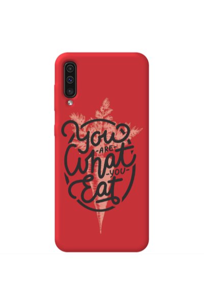 Other Samsung A70 You are What You Eat Red Colored Silicone TPU Θήκη