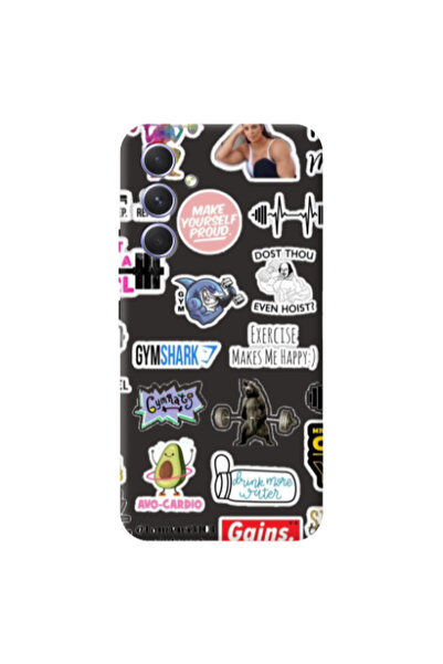 Other Samsung A54 Mixed up 2 Black Colored Silicone TPU Θήκη