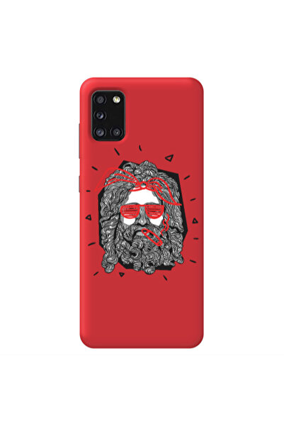 Other Samsung A41 Cool glasses Red Colored Silicone TPU Θήκη