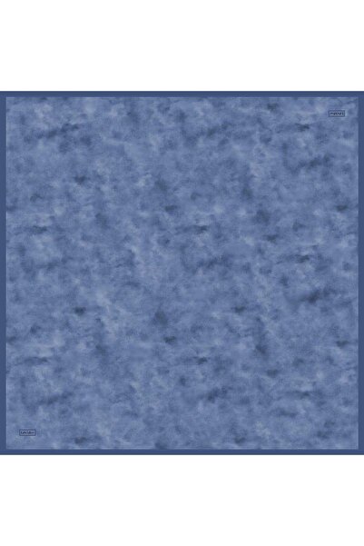 Levidor Navy Blue Vintage Pattern Twill Silk Scarf