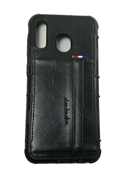 OEM Husă de protecție compatibilă cu Samsung A20, din silicon cu imitație de ...