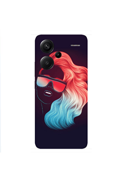 Other Xiaomi Redmi Note 13 Pro+ 5G Girl with glasses Transparent Silicone TPU...