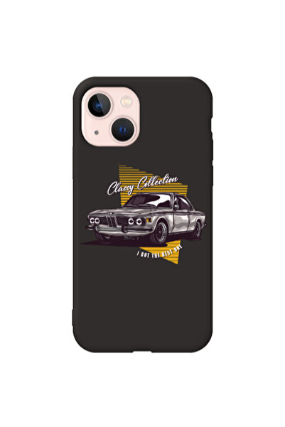 Other Apple iPhone 13 Classy Collection Black Colored Silicone TPU Θήκη