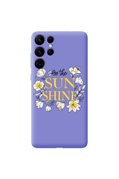 Other Samsung S22 Ultra Sun Shine Purple Colored Silicone TPU Θήκη