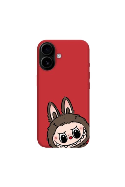 Other Apple Iphone 16 plus Labubu7 Red Colored Silicone TPU Θήκη