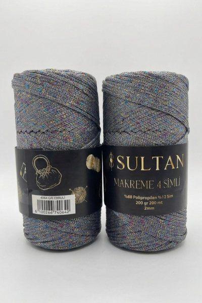 hobi dünyası evim 1 Adet Makreme 4 Simli İp 200 Gram 200 Metre 2 mm Çanta Cüz...