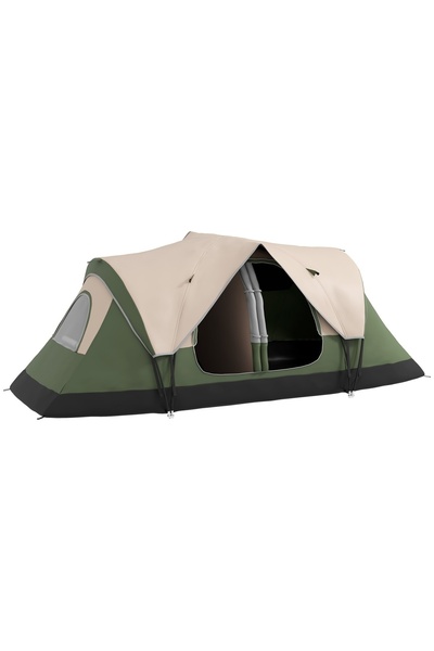 OEM Cort de camping Re-Bloom, poliester/fibră de sticlă, 450x215x180 cm, 6 pe...