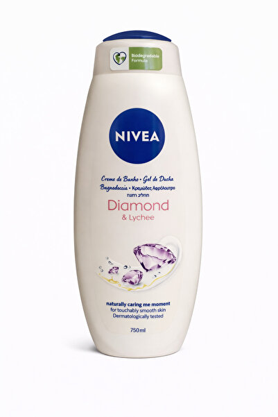 NIVEA Spumă de baie Diamond & Lychee 750 ml Strălucire și parfum exotic