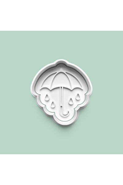 AKTASTORE Umbrella Figured Cookie Mold and Sugar Paste Mold 0975-1