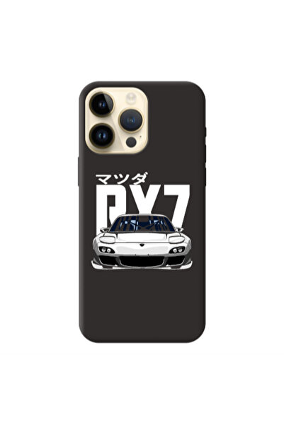 Other Apple iPhone 13 Pro Max Car Rx7 Black Colored Silicone TPU Θήκη