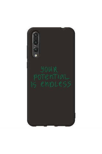 Other Huawei P20 Pro Your potential is endless Black Colored Silicone TPU Θήκη