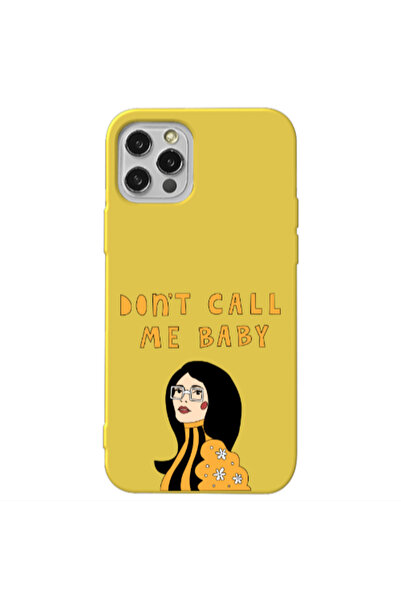 Other Apple iPhone 13 Pro Call me baby Yellow Colored Silicone TPU Θήκη