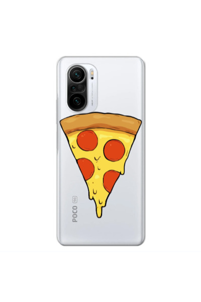 Other Xiaomi Poco F3 Pizza Slice Transparent Silicone TPU Θήκη