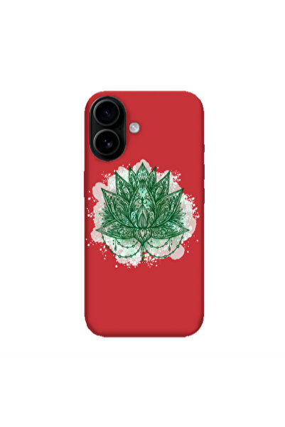 Other Apple Iphone 16 plus Witch leaf Red Colored Silicone TPU Θήκη