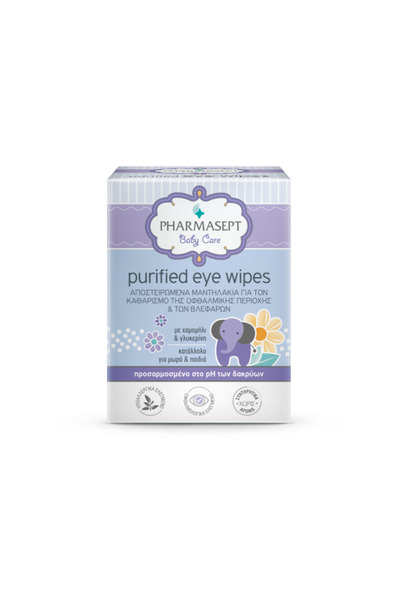 Pharmasept | Purified Eye Wipes Αποστειρωμένα Μαντηλάκια της Οφθαλμικής Περιο...