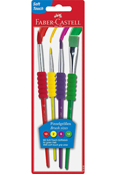 Faber Castell Φάμπερ-Καστέλ Σετ Πινέλων Ζωγραφικής Απαλής Αφής Αρ. 10 / Αρ. 1...