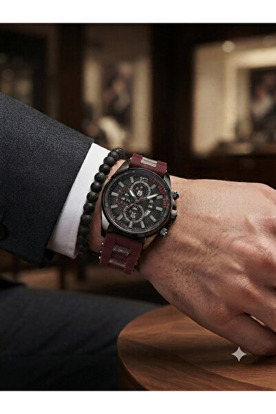 Tisaati Special Series Premium Silicone Cord Luxury Design Men's Wristwatch-W...