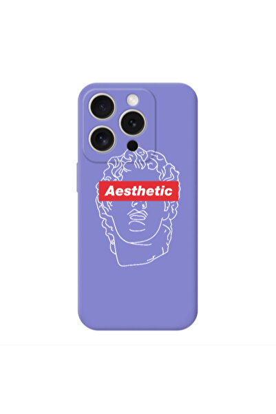 Other Apple iPhone 15 Pro Aesthetic Purple Colored Silicone TPU Θήκη