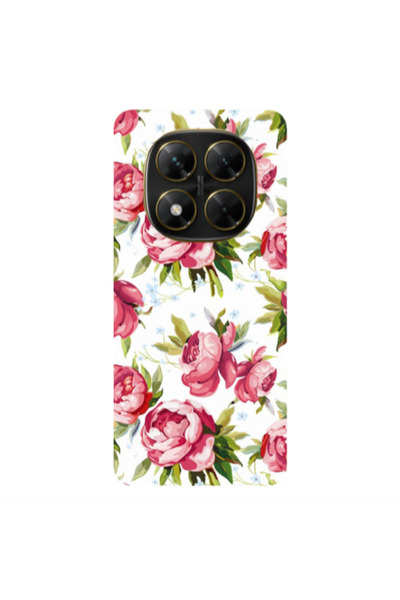 Other Xiaomi Poco X7 Pink Roses Transparent Silicone TPU Θήκη