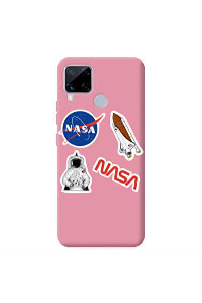 Other Realme C25S Nasa Pink Colored Silicone TPU Θήκη