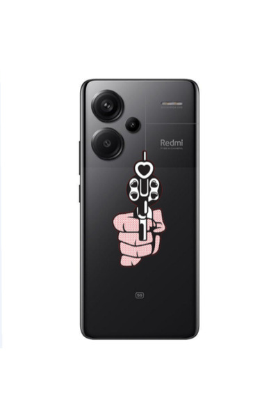 Other Xiaomi Redmi Note 13 Pro+ 5G Heart gun Transparent Silicone TPU Θήκη