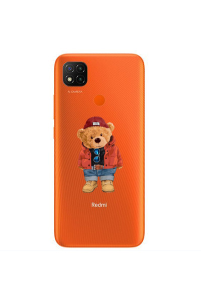 Other Xiaomi Redmi 9c Bear in a hat Transparent Silicone TPU Θήκη