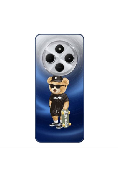 Other Xiaomi Redmi 14c Bear with glasses Transparent Silicone TPU Θήκη