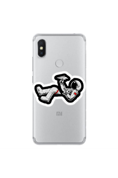 Other Xiaomi Redmi S2 Astronaut flies a plane Transparent Silicone TPU Θήκη