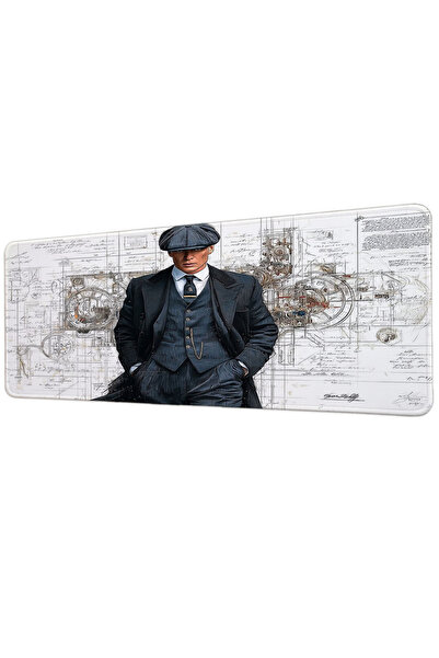 gxe.art Peaky Blinders Tommy Shelby Blueprint 40X90 cm Gaming Mousepad Non-Sl...