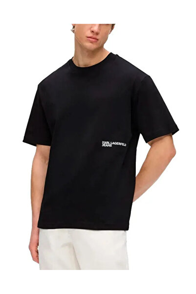 Karl Lagerfeld Ανδρικό T-shirt Μαύρο Jeans B3M17009-999 Black