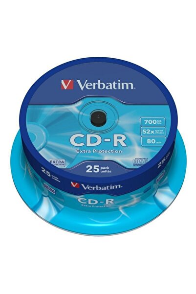 MC Micostore CD-R Verbatim 43432, 700MB / 80мин, 52x, комплект 25 бр.