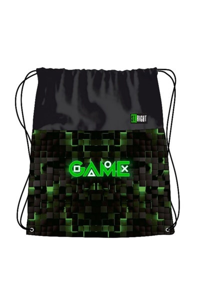 MC Micostore Rucsac cu snur pentru copii St.Majewski St.Right Green Game, 43c...