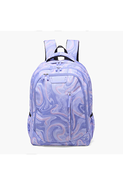 Spirit Marble Print School Backpack for Girls 8-13 Years with Adjustable Shou...