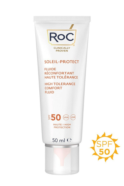 Roc Facial Sunscreen for Sensitive Skin Spf50+ Waterproof Unscented 50 ml