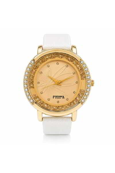 Watch Ceas pentru femei, Casual, Francesca di Geneva, Alb, FF433