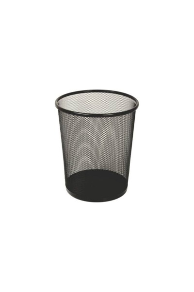 MC Micostore Waste bin 5003, for paper, 12 liters, 24x27cm, metal mesh, black