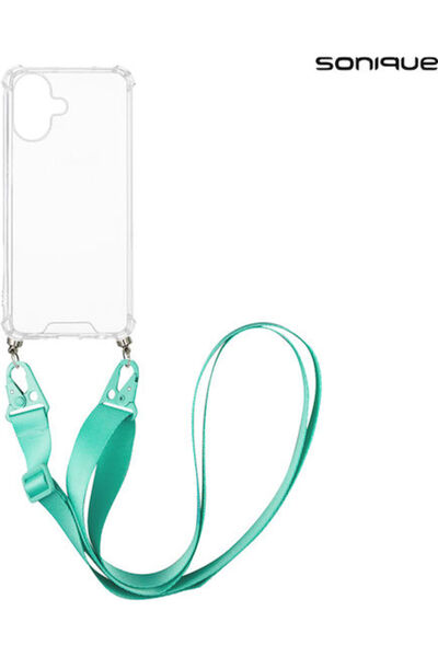 Other Θήκη Σιλικόνης με Λουράκι Sonique Armor Διαφανής για Apple iPhone 16 Αν...