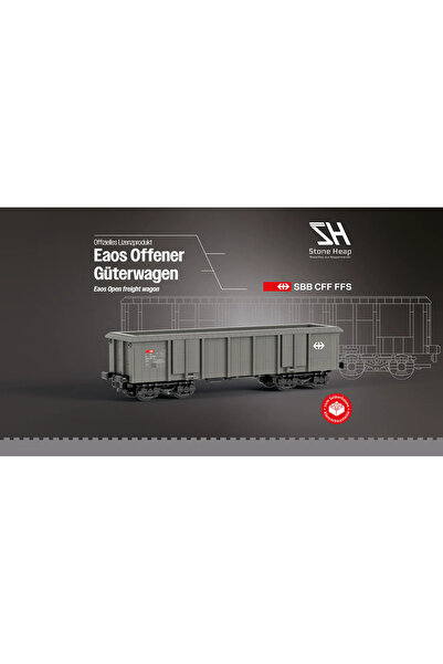Stone Heap EAOS Ανοιχτό Εμπορευματικό Βαγόνι 813 τεμάχια SH-3011