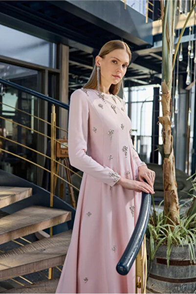 JAMİLATASARİM JAMİLA SARAH KREP KARMEN DRESS ABİYE ELBİSE