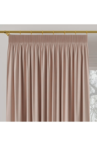 Milas Perdea de catifea roz 140x260 cm
