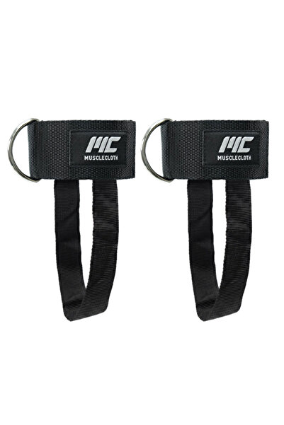 MUSCLECLOTH Padded Ankle Cuff Taban Destekli 2'li Paket Siyah