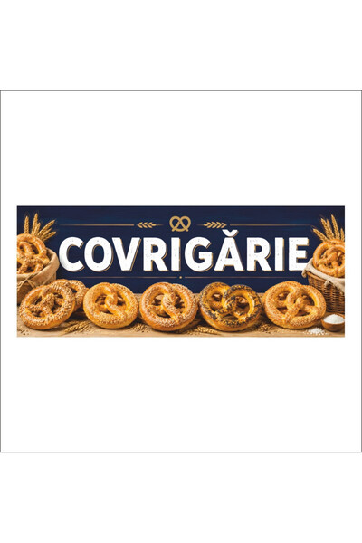 media Πανό, "Covrigarie" μοντέλο2, 300 x 120 εκ., εξωτερικού χώρου