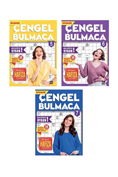dokuzyayinlari Efsane Çengel Bulmaca 3’lü Set - 5, 6 ve 7. Kitap