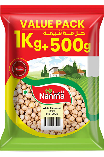 Nanma White Chickpeas 9mm 1kg + 500g