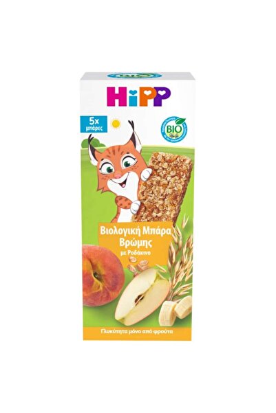 Hipp | Bio Μπάρες Βρώμης με Ροδάκινο από 3ετών | 5x20g